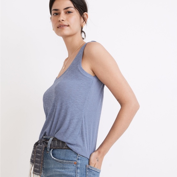 NWT Madewell Eastover Tank blue XS - Picture 3 of 7